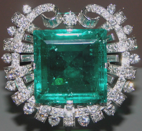 Emerald Brooch