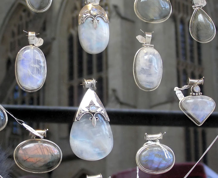 Moonstone pendants