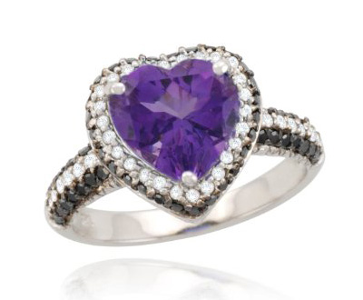 ø White Gold Amethyst Rings | Shop Online for White Gold Amethyst Jewelry ø